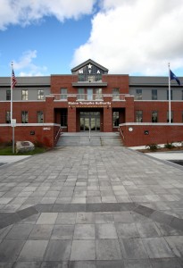face of maine turnpike authority's brick building