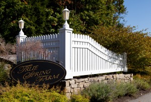 true spring farm white picket fence