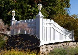 true spring farm white picket fence