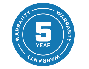 five year warranty icon