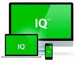 IQ platform shown on different devices